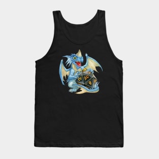 Baby Lightning Dragon with D20 Tank Top